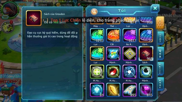 ❤️Mã số : 040-sv 1476- top 38 - 35k kc- 300 mảnh thần gió bc- hooh dynamax - qlvd bá chủ unvoa y nhiều pet huyền thoại