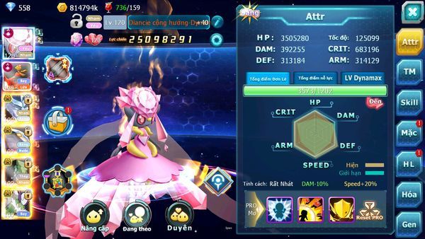 ❤️Mã số: 080-sv1368-top12 - diancie cộng hưởng dynamax- hooh cộng hưởng dynamax- 3 team ngon lành build siêu chuẩn sever mới thích hợp cho ae đua top cham