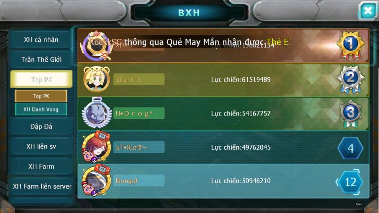 ❤️Mã số:185-sv 1368- top11- vip14- Diacnei + Hooh Cộng Hưởng Dynamax - 3 team ngon lành nham bay nươc siêu bá