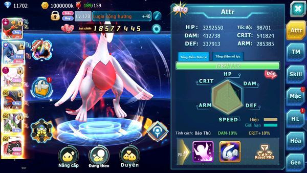 ❤️Mã số: 211-sv1155-top6- Hooh Cộng Hưởng dynamax- Lugia cộng hưởng- Diancie Dynamax- team bay siêu nham cực bá đạo acc siêu ngon đi champion phê