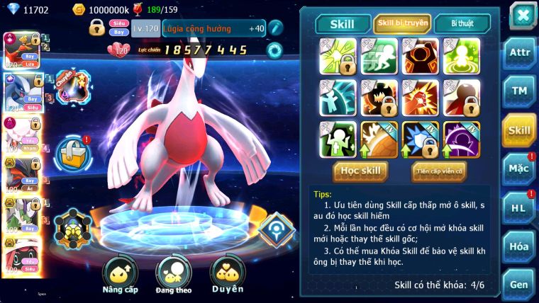 ❤️Mã số: 211-sv1155-top6- Hooh Cộng Hưởng dynamax- Lugia cộng hưởng- Diancie Dynamax- team bay siêu nham cực bá đạo acc siêu ngon đi champion phê