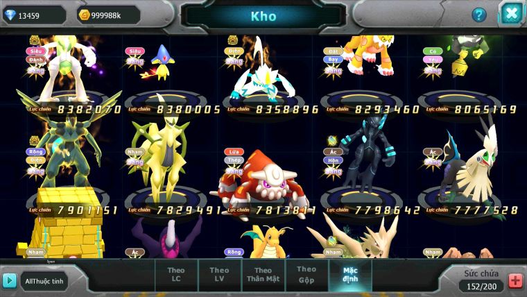 ❤️Mã số: 304-sv289-Top2 cham cụm 5- Diancie CH dynamax- Hooh CH dynamax Pal Ch dynamax Hoopa bá chủ 3 team cực bá đạo cham phê