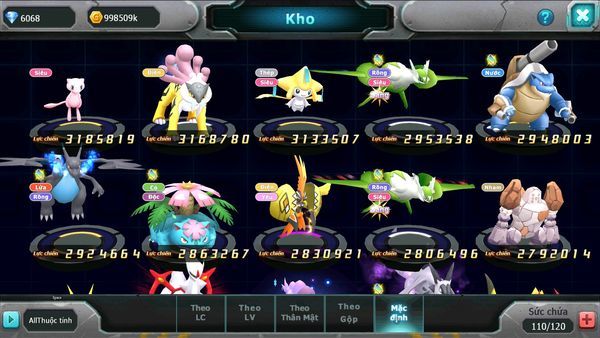 ❤️Mã số: 315-sv1219- top16- hooh cộng hưởng dynamax diancie bc unvoa wb abs chủ cặp cá bá chủ team cực ngon