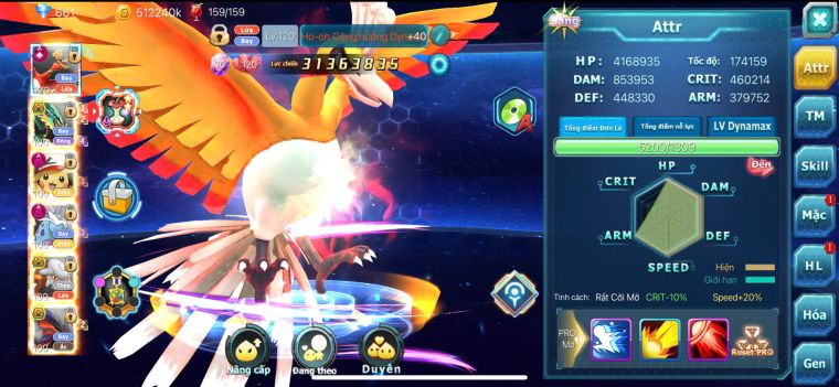 TPT212/s1124/ho-oh ch dynamax + pikachu béo dynamax + thần điện dynamax