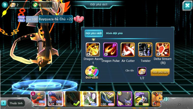 ❤️Mã số:410-sv1275-top4-vip15-Hooh ch dynamax- Vua Khiên Bá Chủ Yvetal cộng hưởng rayquaza thần gió build ss full ngon