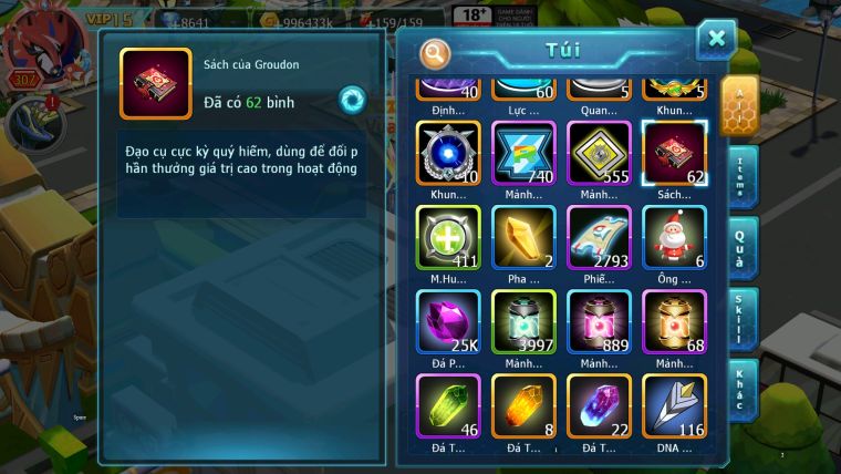 ❤️Mã số:410-sv1275-top4-vip15-Hooh ch dynamax- Vua Khiên Bá Chủ Yvetal cộng hưởng rayquaza thần gió build ss full ngon