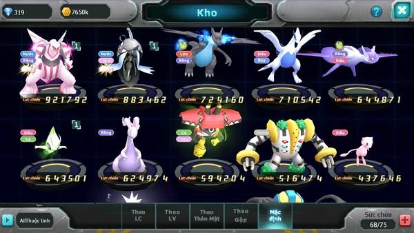 ❤️Mã số:501-sv1591-top22- 500 sách pakia tapu fini lugia nhiều pet huyền thoại