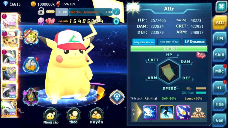 MÃ :562-SV682- TOP25- VIP12- DIANCIE DYNAMAX PIKACHU DYNAAMX WHITE DYNAMAX TEAM ĐIỆN BĂNG LỬA NƯỚC HỒN BÁ CHỦ! SIÊU PHẨM NHIỀU BÁ CHỦ