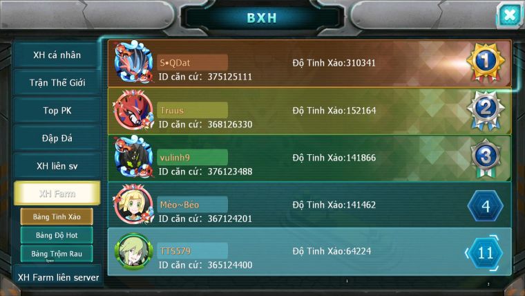 MÃ:579-SV1265-VIP15-TOP38-HOOH CH DYNAMAX UNVOA BÁ CHỦ WB DYNAMAX  DIANCIE BC 3 TEAM NGON LÀNH QUÁ ĐÃ