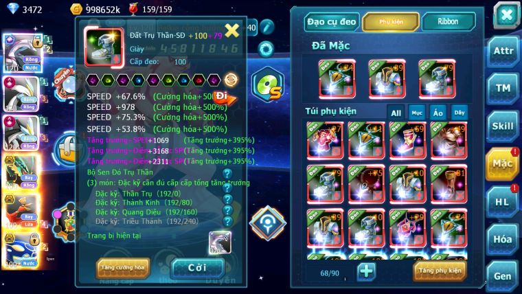 MÃ :593-SV655-TOP7- PAL WB CH DYNAMAX- TEAM BAY BC NHIỀU PET BÁ CHỦ 3 TEAM CHAM CỰC PHÊ