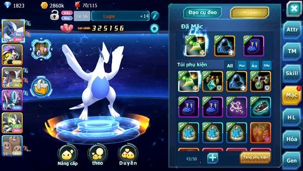 MÃ :599-SV1627- TOP[5- LUGIA RAIKOU SUICUN CỰC NGON CHO AE ĐUA TOP