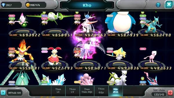 MÃ : 643- SV1155-TOP 11 HOOH CH DYNAMAX LUGIA CH FULL SS- DIANCIE DYNAMAX YVETAL BC 3 TEAM CỰC NGON BUILD CS MAX CHUẨN