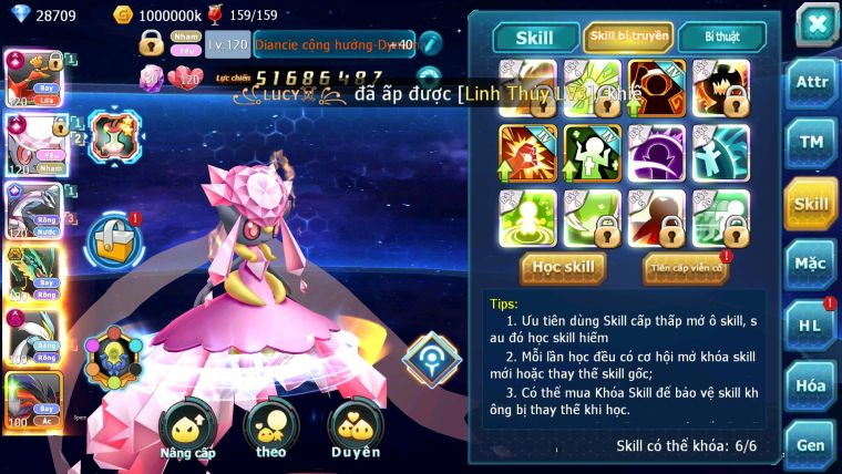 MÃ: 710-SV561- TOP3 CHAM CỤM- HOOH - DIANCIE PALKIA CỘNG HƯỞNG DYNAMAX -WB DYNAMAX HOOPA BÁ CHỦ QUÁ NGON NHIỀU PET HT BUILD CHUẨN CHAM