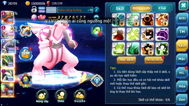 MÃ: 710-SV561- TOP3 CHAM CỤM- HOOH - DIANCIE PALKIA CỘNG HƯỞNG DYNAMAX -WB DYNAMAX HOOPA BÁ CHỦ QUÁ NGON NHIỀU PET HT BUILD CHUẨN CHAM