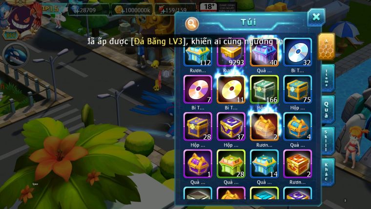 MÃ: 710-SV561- TOP3 CHAM CỤM- HOOH - DIANCIE PALKIA CỘNG HƯỞNG DYNAMAX -WB DYNAMAX HOOPA BÁ CHỦ QUÁ NGON NHIỀU PET HT BUILD CHUẨN CHAM