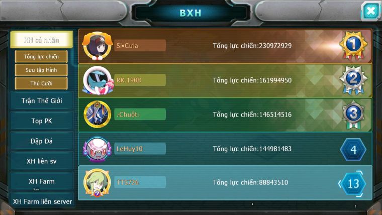 MÃ : 726-SV170-TOP13-V15- DIANCIE HOOH DYNAMAX RAYQUAZA BC- UNVOA WB BC 3 TEAM CỰC CHẤT FULL SÉT ĐỒ XỊN BUILD CỰC ĐỈNH