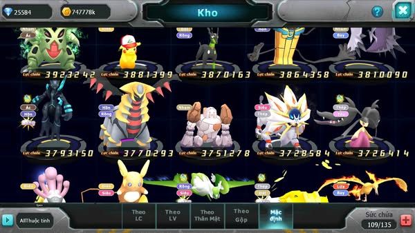 MÃ : 723-SV1057-TOP11- PALKIA CH BUILD FULL SS CỰC ĐỈNH, RAYQUAZA BC- HOOH BC MEW GIÁP BC CẶP CÁ BC 3 TEAM CỰC BÁ CHO AE ĐAM MÊ TEAM CRIT