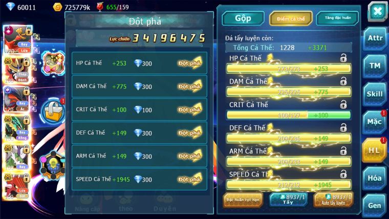 MÃ : 747- SV1275- TOP5 PK - 60K KC- HOOH CH DYNAMAX -  YVETAL CH CỰC BÁ ĐẠO - VUA KHIÊN BÁ CHỦ FULL 2 SAO - 3 TEAM CỰC NGON CHO AE