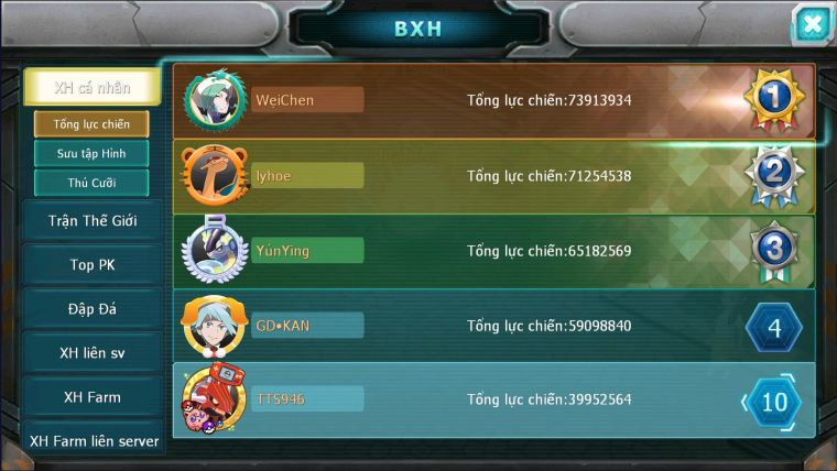 MÃ : #TTS946 - SV 1511 - TOP5 - V14- DƯ 100K KC- HOOH CH DYNAMAX FULL SS MAX CHUẨN- YVETAL CỘNG HƯỞNG THẦN GIÓ BC CHIA TEAM CỰC PHÊ