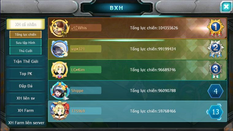 MÃ : #TTS969 - SV 1138 - TOP 11 V14 - LUGIA CỘNG HƯỞNG FULL SS BUILD MAX !!!- HOOH DYNAMAX  WB DYNAMAX UNVOA YVETAL BC  3 TEAM CỰC NGON