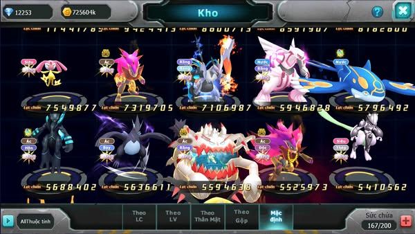 MÃ : #TTS991 - SV 1165 -TOP8-9 V15- HOOOH WB CH DYNAMAX MAX- DRAK HOOH BC FULL TEAM CHAM CHẤT
