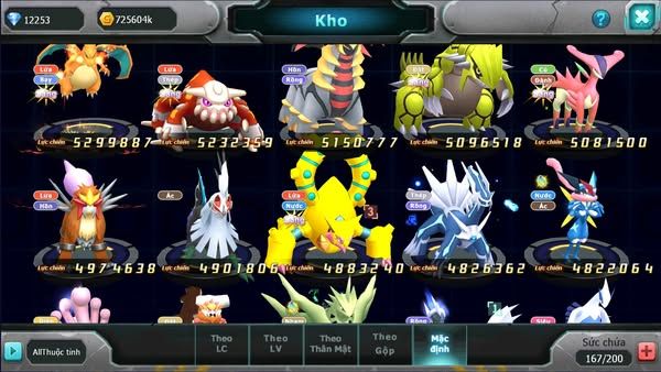 MÃ : #TTS991 - SV 1165 -TOP8-9 V15- HOOOH WB CH DYNAMAX MAX- DRAK HOOH BC FULL TEAM CHAM CHẤT