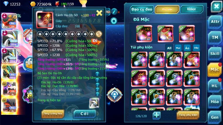 MÃ : #TTS991 - SV 1165 -TOP8-9 V15- HOOOH WB CH DYNAMAX MAX- DRAK HOOH BC FULL TEAM CHAM CHẤT