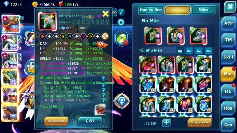 MÃ : #TTS991 - SV 1165 -TOP8-9 V15- HOOOH WB CH DYNAMAX MAX- DRAK HOOH BC FULL TEAM CHAM CHẤT