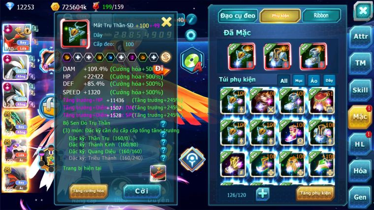 MÃ : #TTS991 - SV 1165 -TOP8-9 V15- HOOOH WB CH DYNAMAX MAX- DRAK HOOH BC FULL TEAM CHAM CHẤT