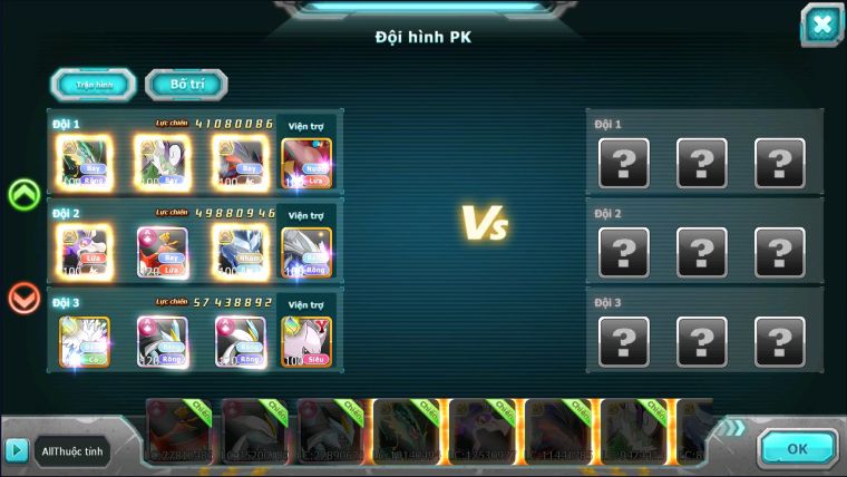 MÃ : #TTS991 - SV 1165 -TOP8-9 V15- HOOOH WB CH DYNAMAX MAX- DRAK HOOH BC FULL TEAM CHAM CHẤT