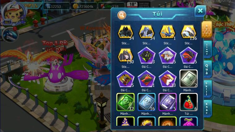 MÃ : #TTS991 - SV 1165 -TOP8-9 V15- HOOOH WB CH DYNAMAX MAX- DRAK HOOH BC FULL TEAM CHAM CHẤT