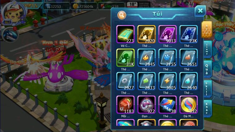 MÃ : #TTS991 - SV 1165 -TOP8-9 V15- HOOOH WB CH DYNAMAX MAX- DRAK HOOH BC FULL TEAM CHAM CHẤT