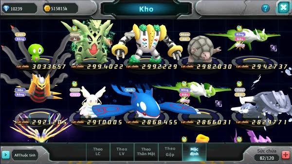 MÃ : #TTS1020 - SV 1341 - TOP 18- 800 SÁHC- DIANCIE CH DYNAMAX HOOH BC FULL TEAM  NHAM