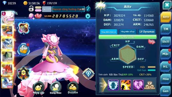 MÃ : #TTS1020 - SV 1341 - TOP 18- 800 SÁHC- DIANCIE CH DYNAMAX HOOH BC FULL TEAM  NHAM