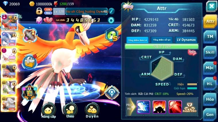 MÃ : #TTS1178 - SV 1155- TOP 12 V14 - HOOH CH DYNAMAX LUGIA CH FULL SS DIANCIE DYNAMAX 3 TEAM CỰC CHẤT