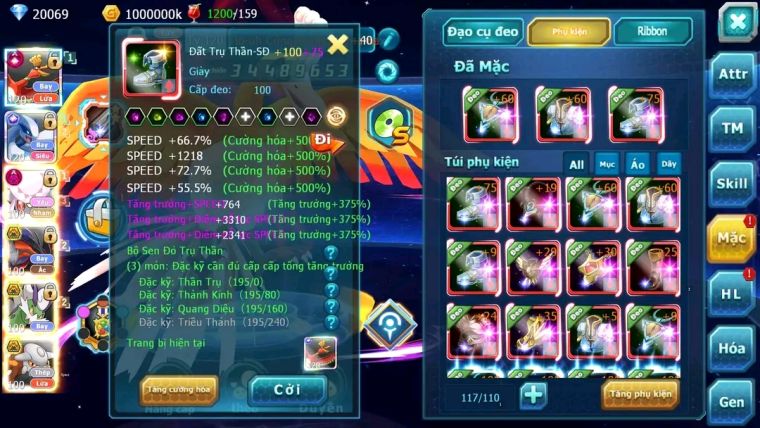 MÃ : #TTS1178 - SV 1155- TOP 12 V14 - HOOH CH DYNAMAX LUGIA CH FULL SS DIANCIE DYNAMAX 3 TEAM CỰC CHẤT