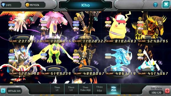 MÃ : #TTS1200 - SV 1245 - TOP 22- HOOH CH DYNAMX FULL SS DIANCIE CH FULL SÉT HH 3 TEAM CỰC CHẤT