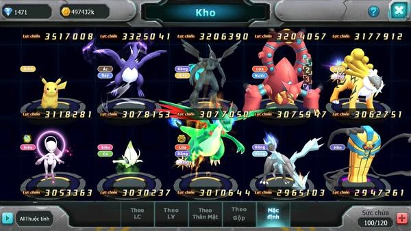 MÃ : #TTS1200 - SV 1245 - TOP 22- HOOH CH DYNAMX FULL SS DIANCIE CH FULL SÉT HH 3 TEAM CỰC CHẤT