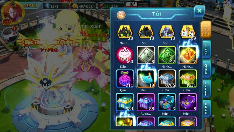 MÃ : #TTS1200 - SV 1245 - TOP 22- HOOH CH DYNAMX FULL SS DIANCIE CH FULL SÉT HH 3 TEAM CỰC CHẤT