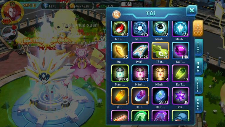 MÃ : #TTS1200 - SV 1245 - TOP 22- HOOH CH DYNAMX FULL SS DIANCIE CH FULL SÉT HH 3 TEAM CỰC CHẤT