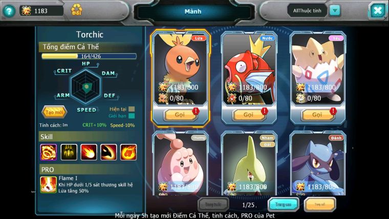 MÃ : #TTS1200 - SV 1245 - TOP 22- HOOH CH DYNAMX FULL SS DIANCIE CH FULL SÉT HH 3 TEAM CỰC CHẤT