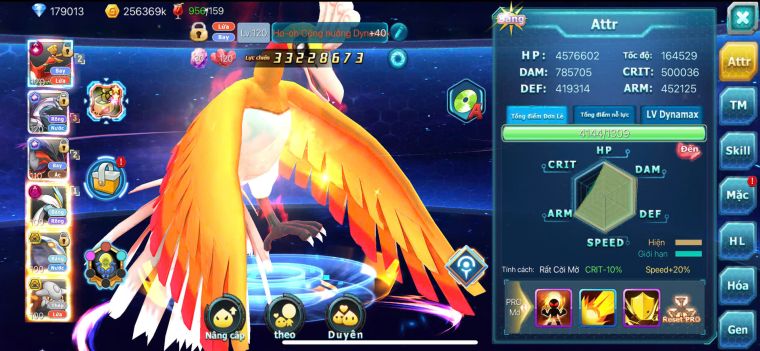 TPT800/s1155/180k kim cương /ho-oh ch dynmax + pankia ch + y ch