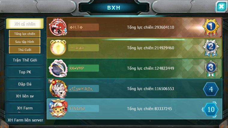 MÃ : #TTS1252 - SV 1017 - TOP 10 - HOOH CH DYNAMAX FULL SS - BLACK WHITE CH DYNAMAX QUÁ NGON MAX NÉ - TEAM LỬA 3 TEAM NGON