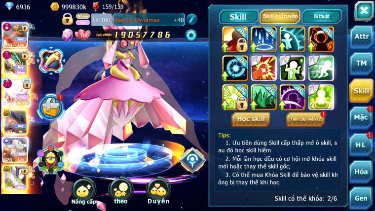 MÃ : #TTS1256 - SV 1329 - TOP7-8 V14 - HOOH CH DYNAMAX RAYDYNAMAX DIANCIE DYNAMAX YVETAL HENTRAN ECHO QUÁ NGON 3 TEAM
