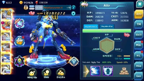 MÃ : #TTS1317 - SV1394- TOP  - CẶP ROBOT BÁ CHỦ V14 - HOOH DYNAMX CẶP CÁ BC CỰC NGON CHO AE
