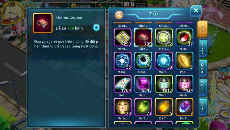 MÃ : #TTS1337 - SV 1349 - TOP41 - HOOH DYNAMAX  UNVOA WB BC QVLD BC  MEW GIÁP BC  CẶP LATI BC  QUÁ NGON