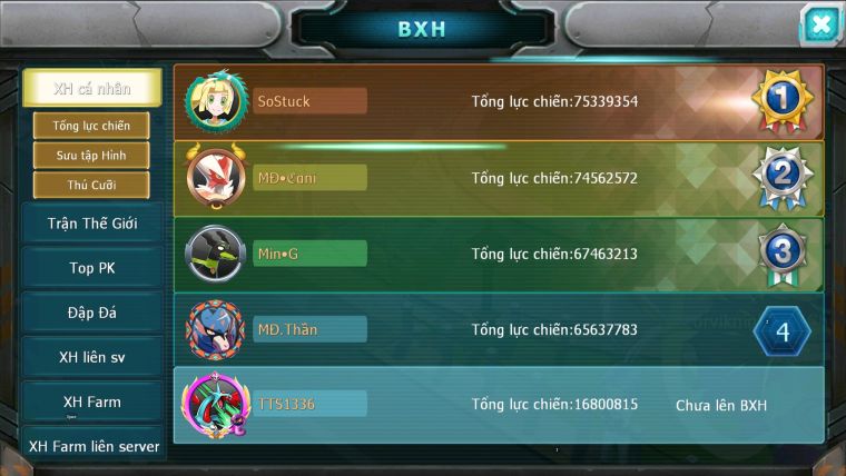 MÃ : #TTS1336 - SV1540 - HOOH DYNAMAX UNVOA YVETAL BC  MEW GIÁP BC LATI BC QUÁ NGON