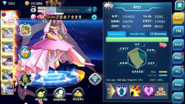 MÃ : #TTS1331 - SV1345 - DIANCIE DYNAMAX CẶP CÁ BÁ CHỦ TAPU FINI BÁ CHỦ QUÁ NGON