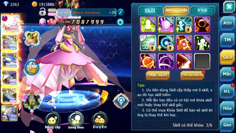 MÃ : #TTS1331 - SV1345 - DIANCIE DYNAMAX CẶP CÁ BÁ CHỦ TAPU FINI BÁ CHỦ QUÁ NGON