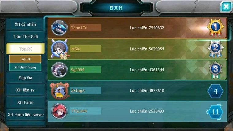 MÃ : #TTS1344 - SV 1664 - TOP11- V6 UNVOA LATIUOS LATIAS QUÁ NGON
